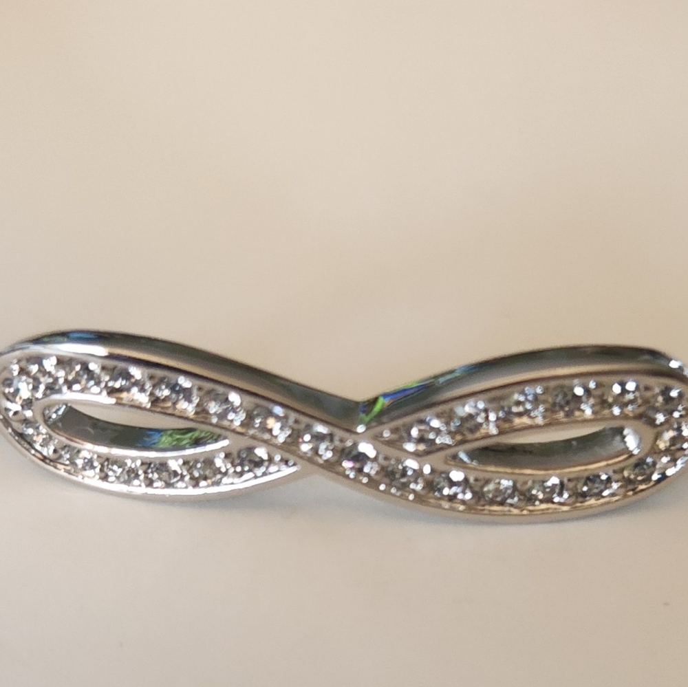 Touchstone Crystal Infinity Woven Bracelet 3560BF.